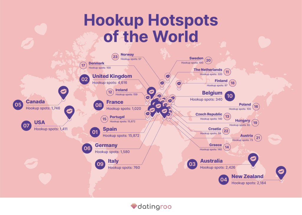 DatingRoo Dogging Capitals World Map 1024x731 
