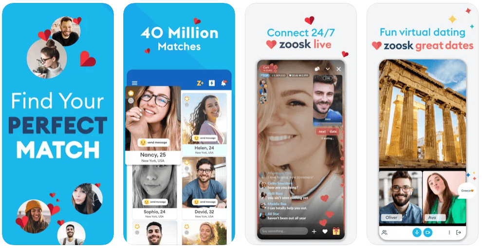 zoosk features screenshot