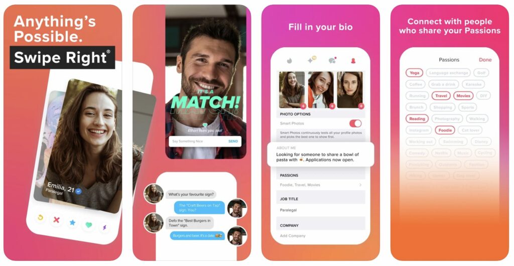 tinder is a Zoosk alternative