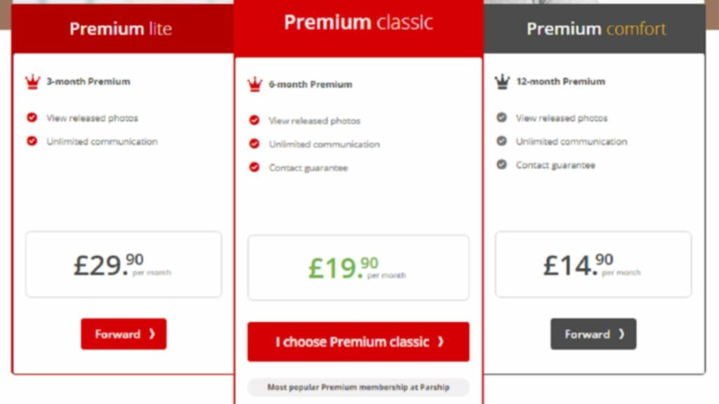 our parship review: prices for UK